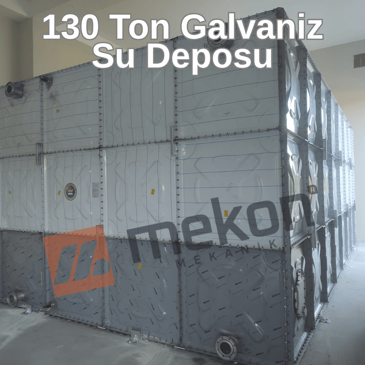 130 Ton Galvaniz Su Deposu