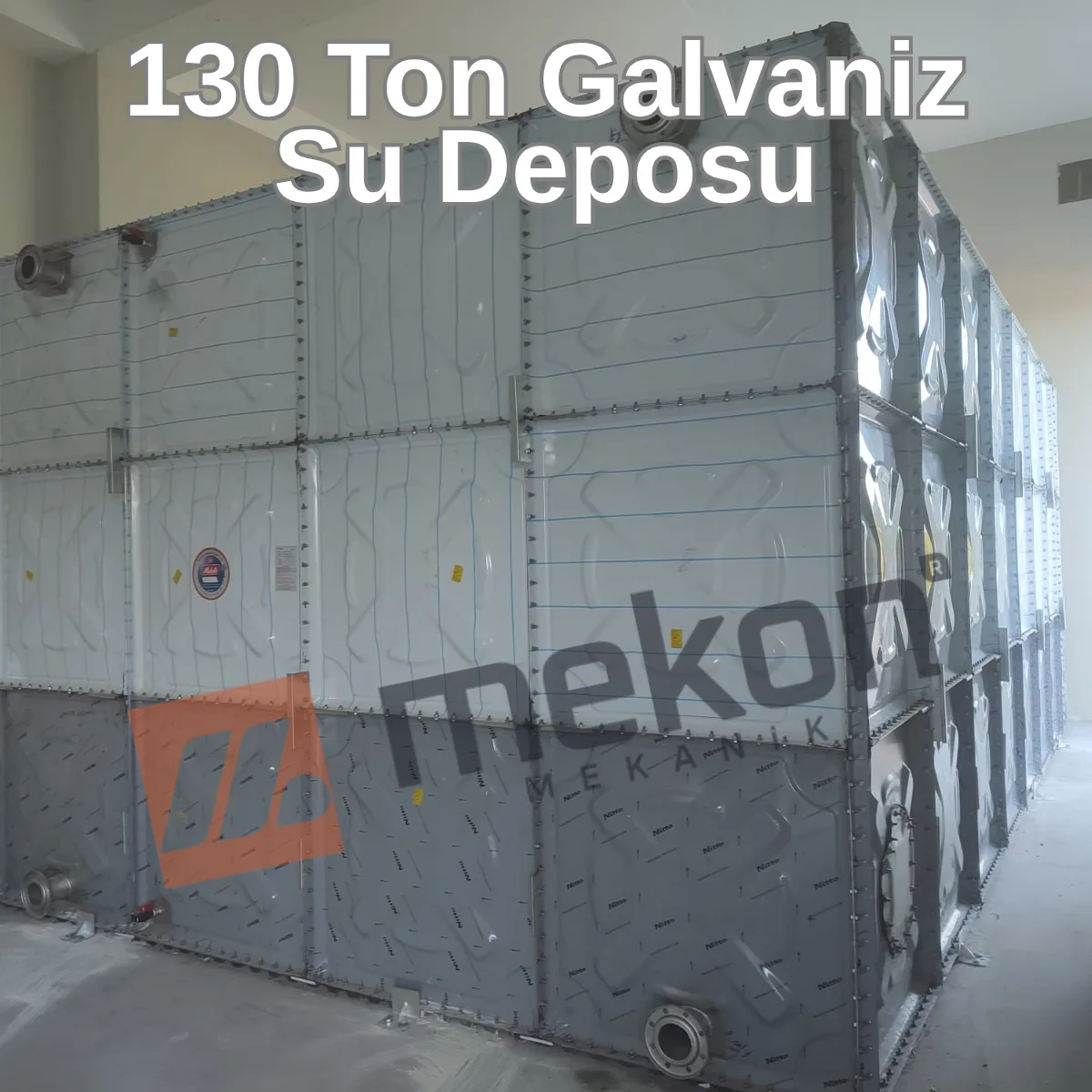 130 Ton Galvaniz Su Deposu