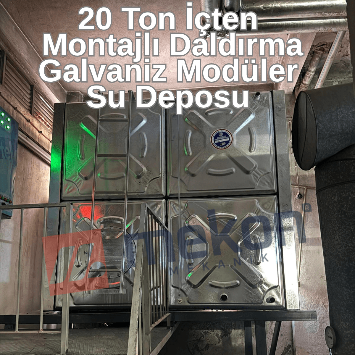 20 Ton daldırma GRP Su Deposu