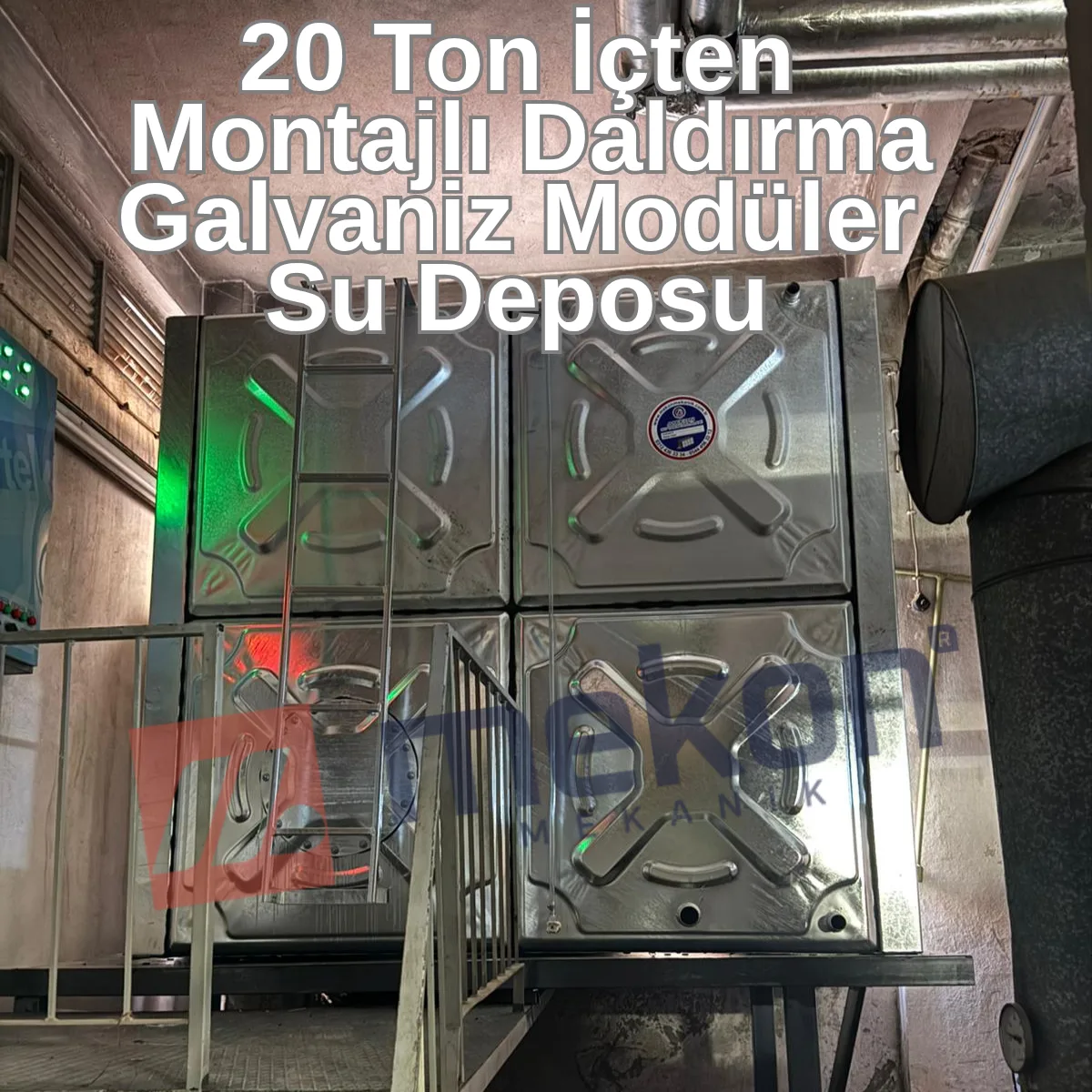 20 Ton daldırma GRP Su Deposu