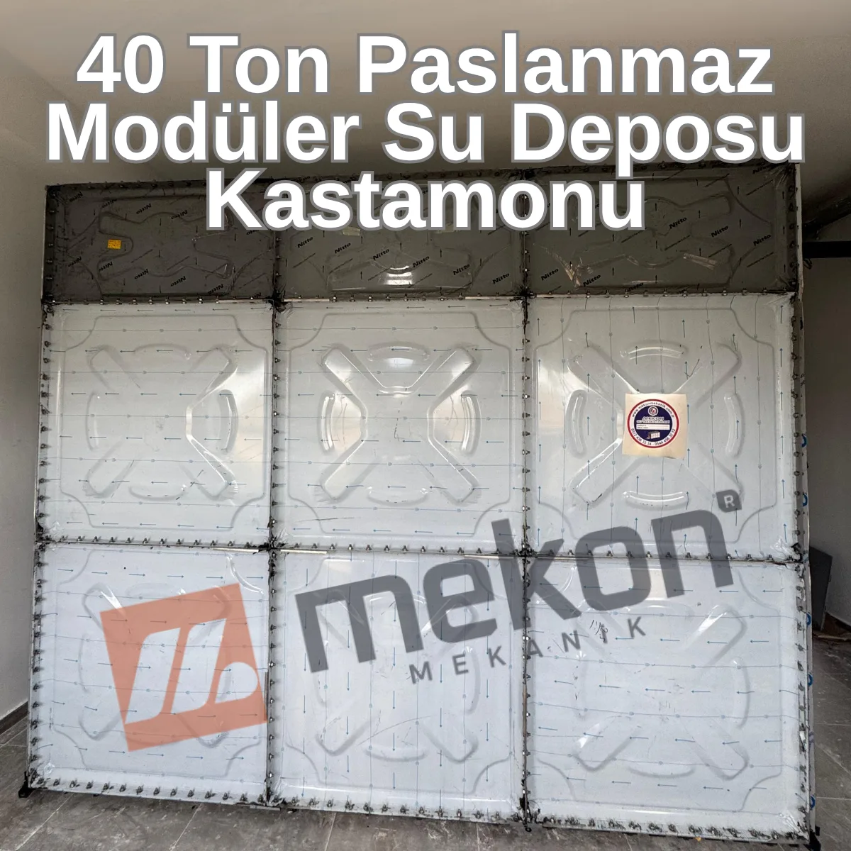 40 Ton Galvaniz Su Deposu paslanmaz kastamonıu