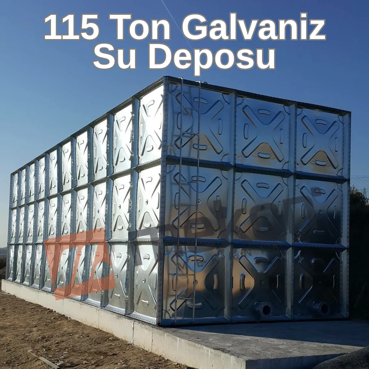 115 Ton Galvaniz Su Deposu