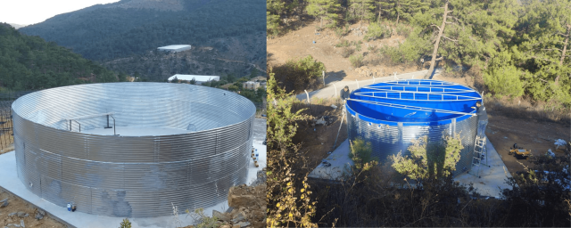 tarımsal sulama deposu